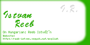 istvan reeb business card